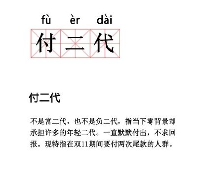 付二代是什么意思什么梗 早安付二代說說句子