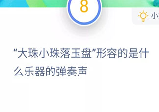 詩句大珠小珠落玉盤是什么樂器的彈奏聲 最新螞蟻莊園11月20日答案