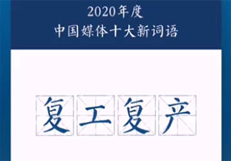 2020年度中國媒體十大新詞盤點 具體是哪十個詞