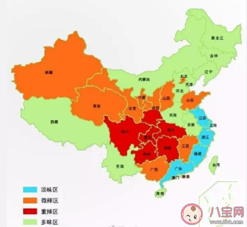 中國辣味偏好地圖來了 全國各地哪些地方愛吃辣 中國辣味偏好地圖來了 全國各地哪些地方愛吃辣