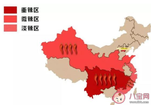 中國辣味偏好地圖來了 全國各地哪些地方愛吃辣 中國辣味偏好地圖來了 全國各地哪些地方愛吃辣