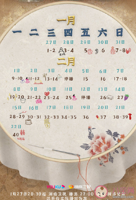 《風起霓裳》追劇日歷 《風起霓裳》每周更新幾集