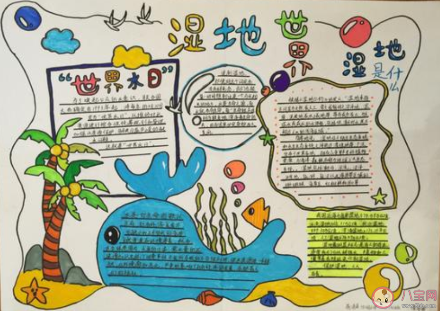 2021世界濕地日手抄報圖片內容 2021世界濕地日手抄報文字素材