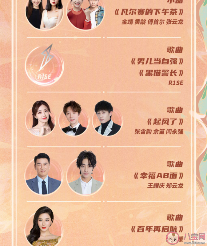 東方衛視春晚節目單 全明星陣容海報大大全