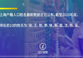 上海最新四大姓是什么 排名前10的姓氏是哪些