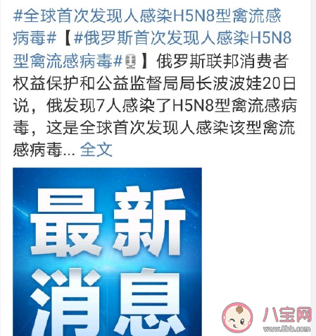 全球首次發現人感染H5N8型禽流感病毒是怎么回事 H5N8型禽流感病毒有什么危害