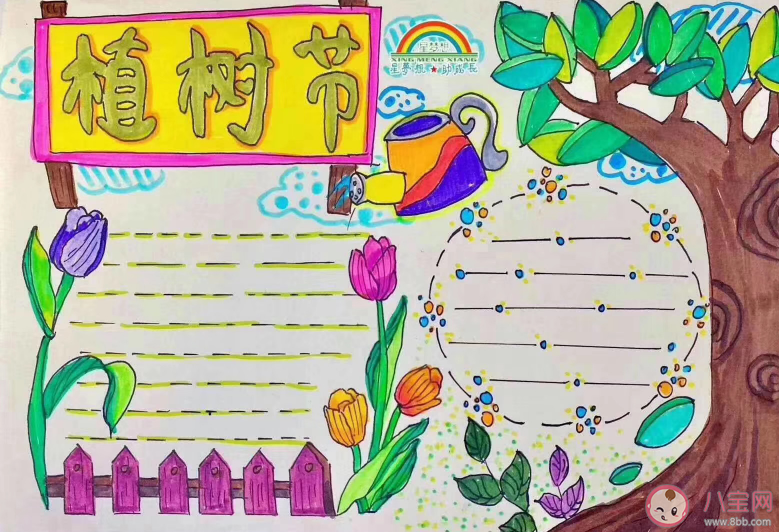 2021植樹節手抄報最新模板漂亮圖片大全 植樹節手抄報素材參考內容