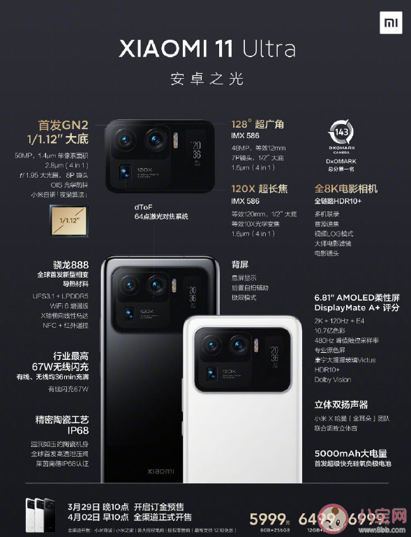 小米11Pro與小米11Ultra選哪個好 小米11 Pro和小米11Ultra詳細參數(shù)對比 小米11Pro與小米11Ultra選哪個好 小米11 Pro和小米11Ultra詳細參數(shù)對比