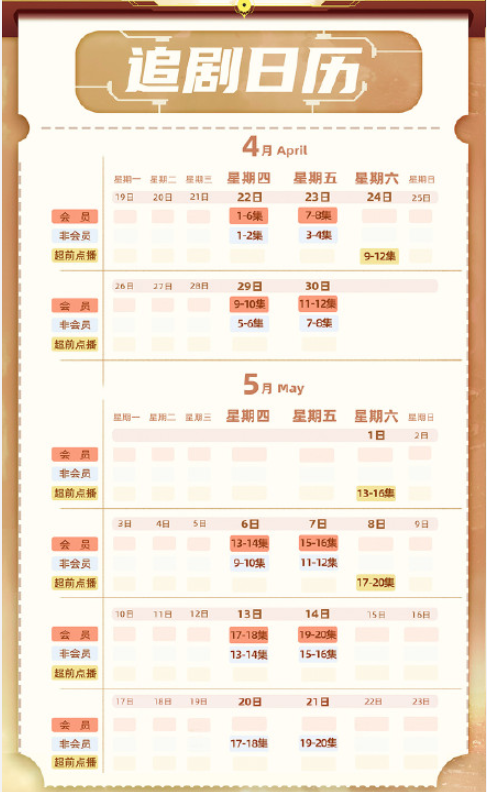 《指尖少年》追劇日歷 《指尖少年》一周看幾集