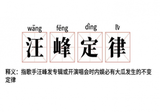 汪峰定律是什么意思什么梗 那些年的汪峰與瓜