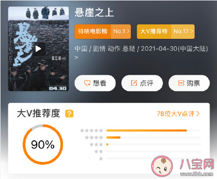 《懸崖之上》口碑評價怎么樣 《懸崖之上》好看嗎
