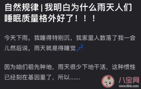 雨天睡眠質(zhì)量好的原因是什么 為什么下雨天睡得更香 雨天睡眠質(zhì)量好的原因是什么 為什么下雨天睡得更香