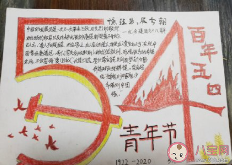 2021五四青年節手抄報內容圖片有意義 2021五四青年節手抄報素材模板大全