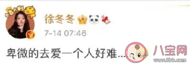 徐冬冬說卑微的去愛一個人好難 愛情中要不要卑微