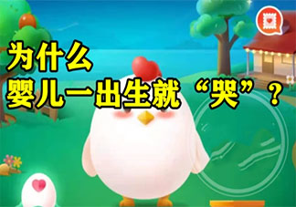 為什么嬰兒一出生就哭 螞蟻莊園小課堂8月24日答案