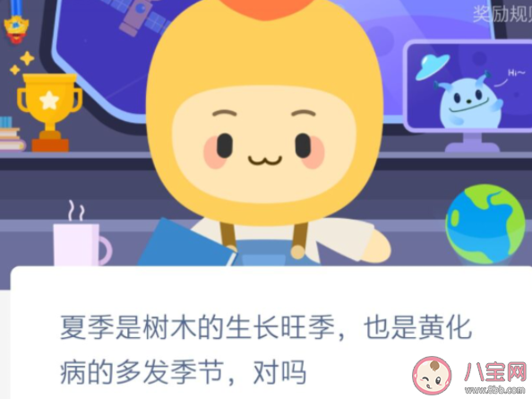 黃化病一般多發(fā)生在夏季對嗎 螞蟻新村12月31日答案介紹