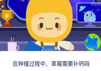 在種植過程中草莓需要補鈣嗎 螞蟻新村1月6日答案