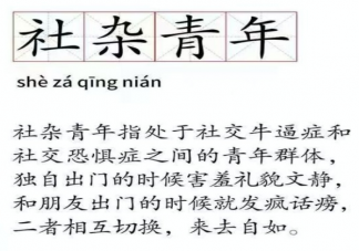 社雜青年是什么意思 如何看待社雜青年