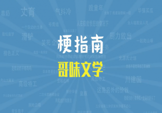 哥味文學是什么梗 哥味文學梗的出處是什么