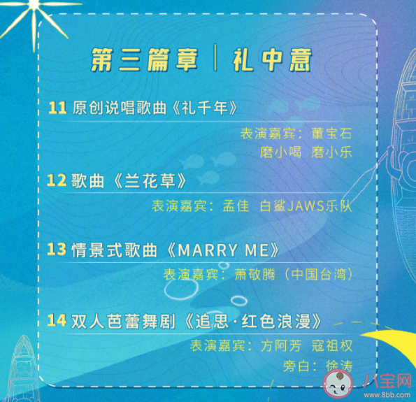 2022央視七夕晚會節目單 主要有哪些節目