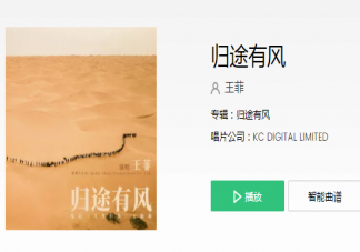 王菲新歌《歸途有風》歌詞是什么 《歸途有風》完整版歌詞在線聽歌