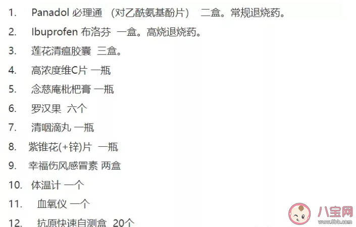新冠居家必備藥物指南 家中要常備哪些藥物 新冠居家必備藥物指南 家中要常備哪些藥物