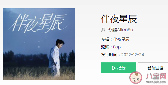 蘇醒《伴夜星辰》歌詞是什么 《伴夜星辰》完整版歌詞在線聽歌