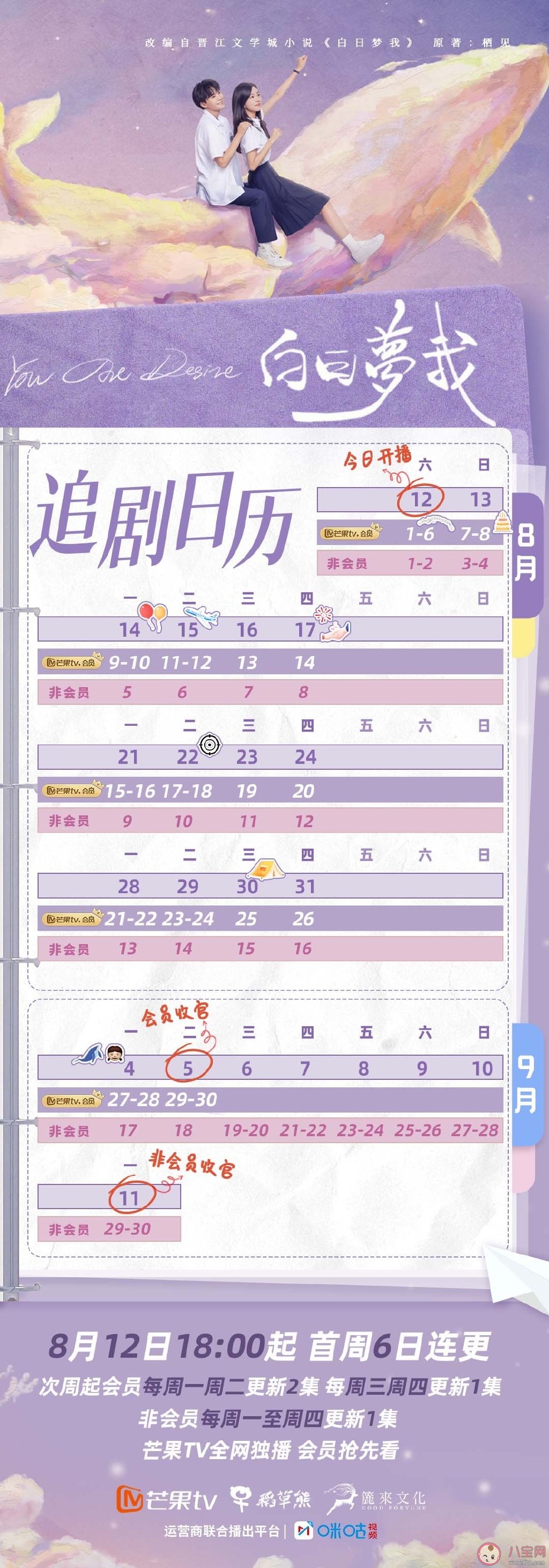 《白日夢我》追劇日歷 《白日夢我》劇情介紹